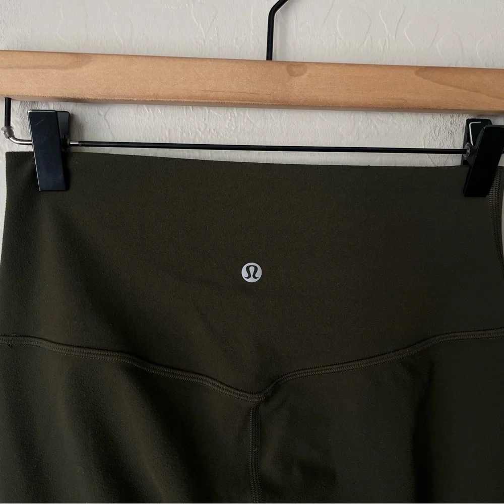 Lululemon align high rise leggings dark olive 6
